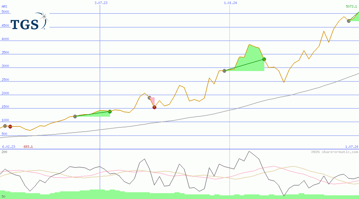 Transportadora de Gas del Sur SA B