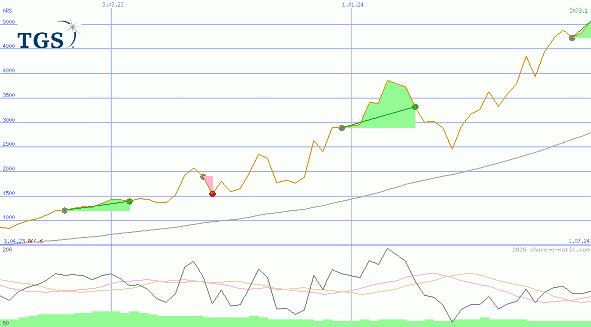 Transportadora de Gas del Sur SA B